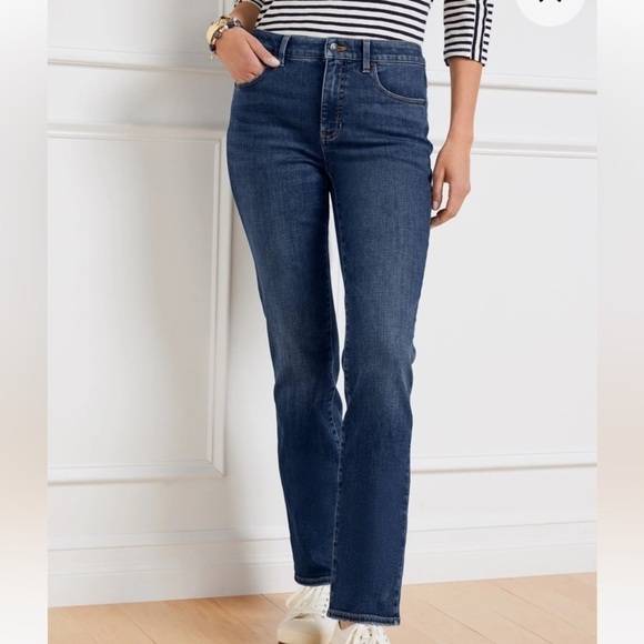 TALBOTS HERITAGE straight leg ankle length jeans size 10 or 30 euc - Picture 13 of 13